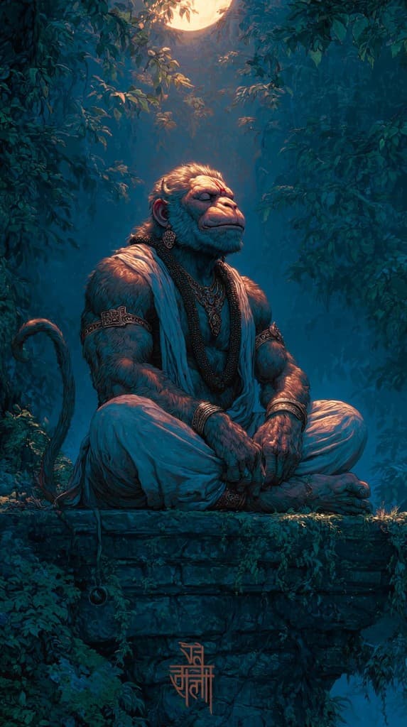Krishna — mist and moonlight
