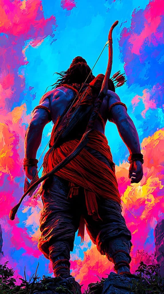 Rama — under the dawn sky